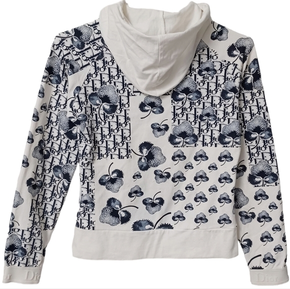 AUTH! DIOR Cherry Blossom zip-up hoodie jacket - Picture 2 of 7